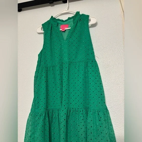 Lilly Pulitzer Novella Dress Agave Green‎ SZ S - Picture 5 of 7